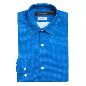 Marc New York Boys Skinny Blue/White Dot Dress Shirt_ MBS0032