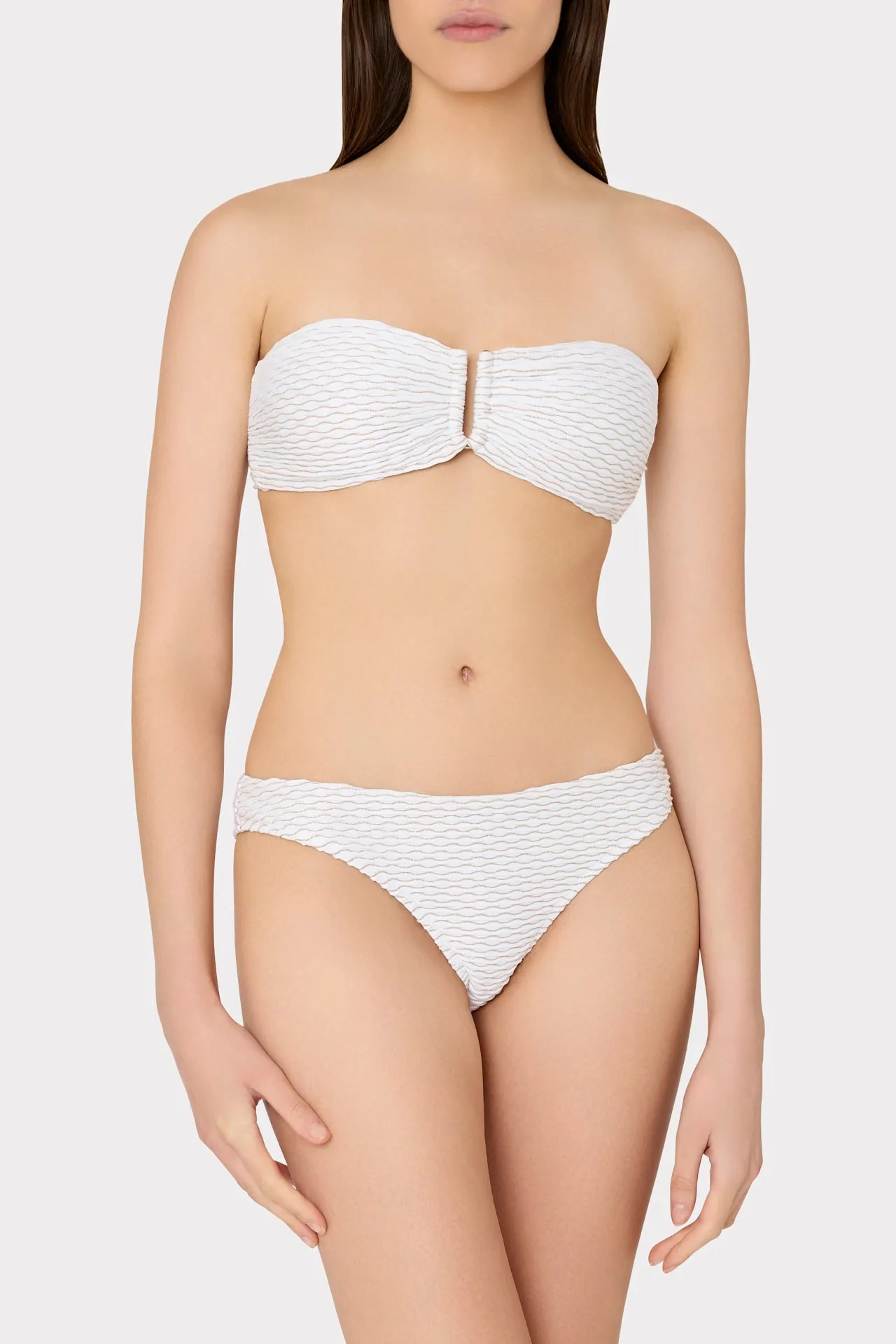 Margot Textured Waves Bikini Bottom