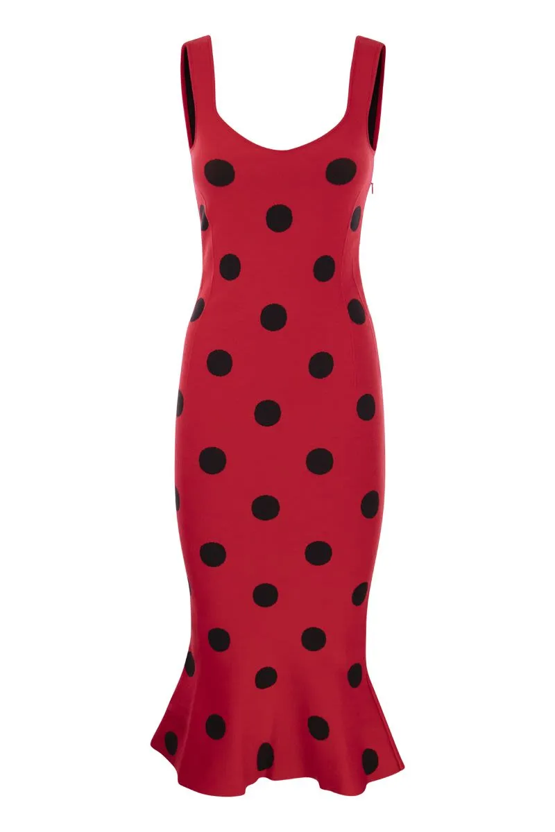 MARNI Bold Red Polka Dot Dress for Women