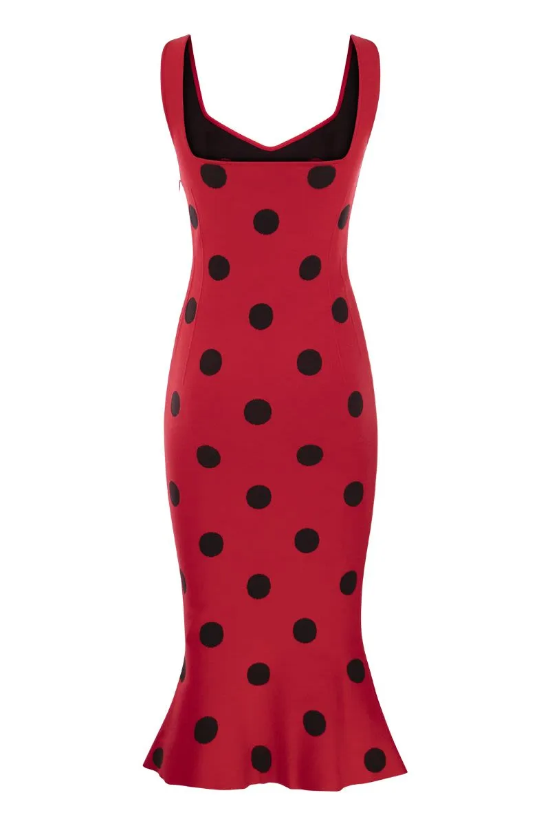 MARNI Bold Red Polka Dot Dress for Women