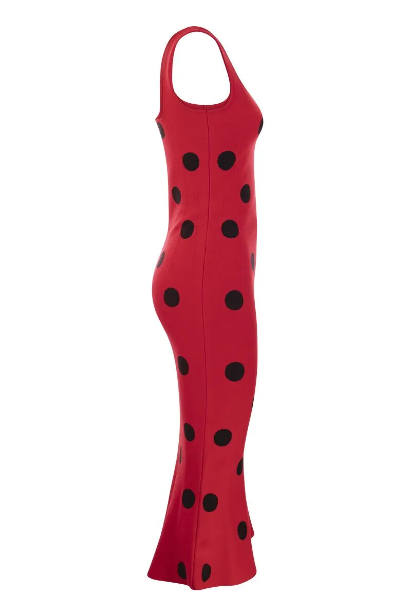 MARNI Bold Red Polka Dot Dress for Women