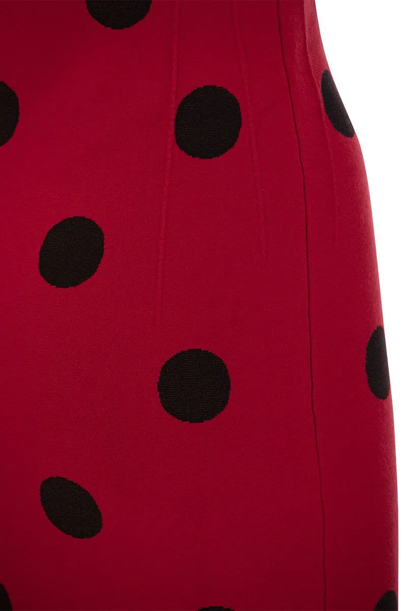 MARNI Bold Red Polka Dot Dress for Women