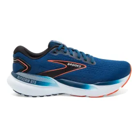 Men's Brooks Glycerin GTS 21, Blue Opal/Black/Nasturtium, 10 2E Wide