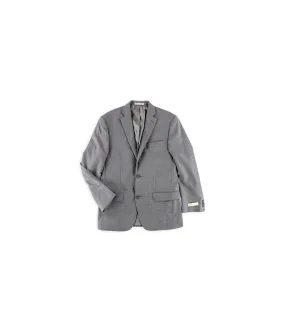 Michael Kors Mens Sharkskin Classic Fit Two Button Blazer Jacket