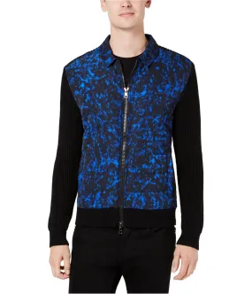 Michael Kors Mens Two-Way Zip Quilted Jacket