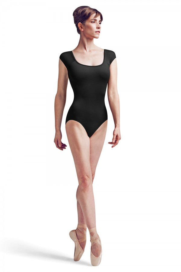 Mirella Adult Back Bow Cap Sleeve Leotard - MJ7178