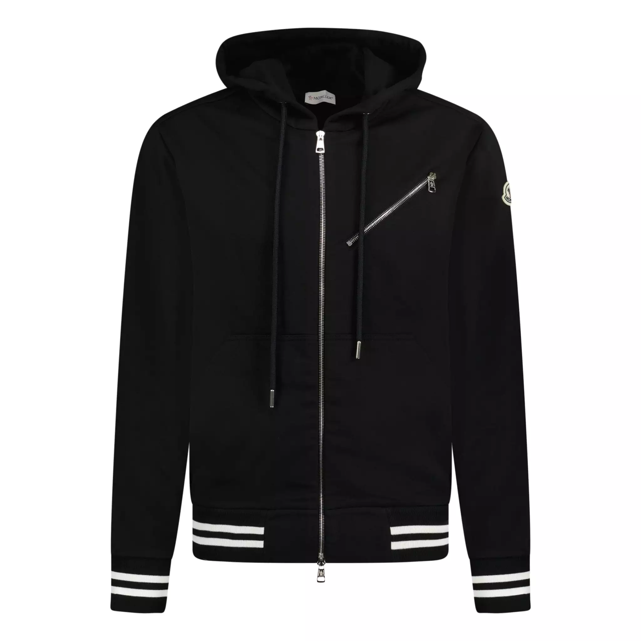 MONCLER FULL ZIP HOODIE BLACk