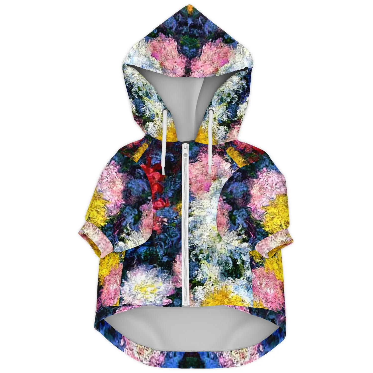 Monet's Carnations Dog Hoodie