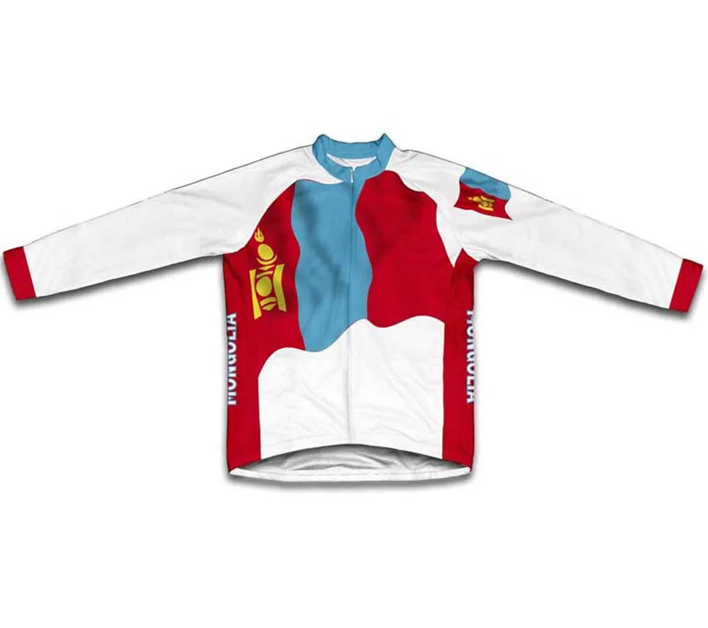 Mongolia Flag Cycling Jersey for Men and Women