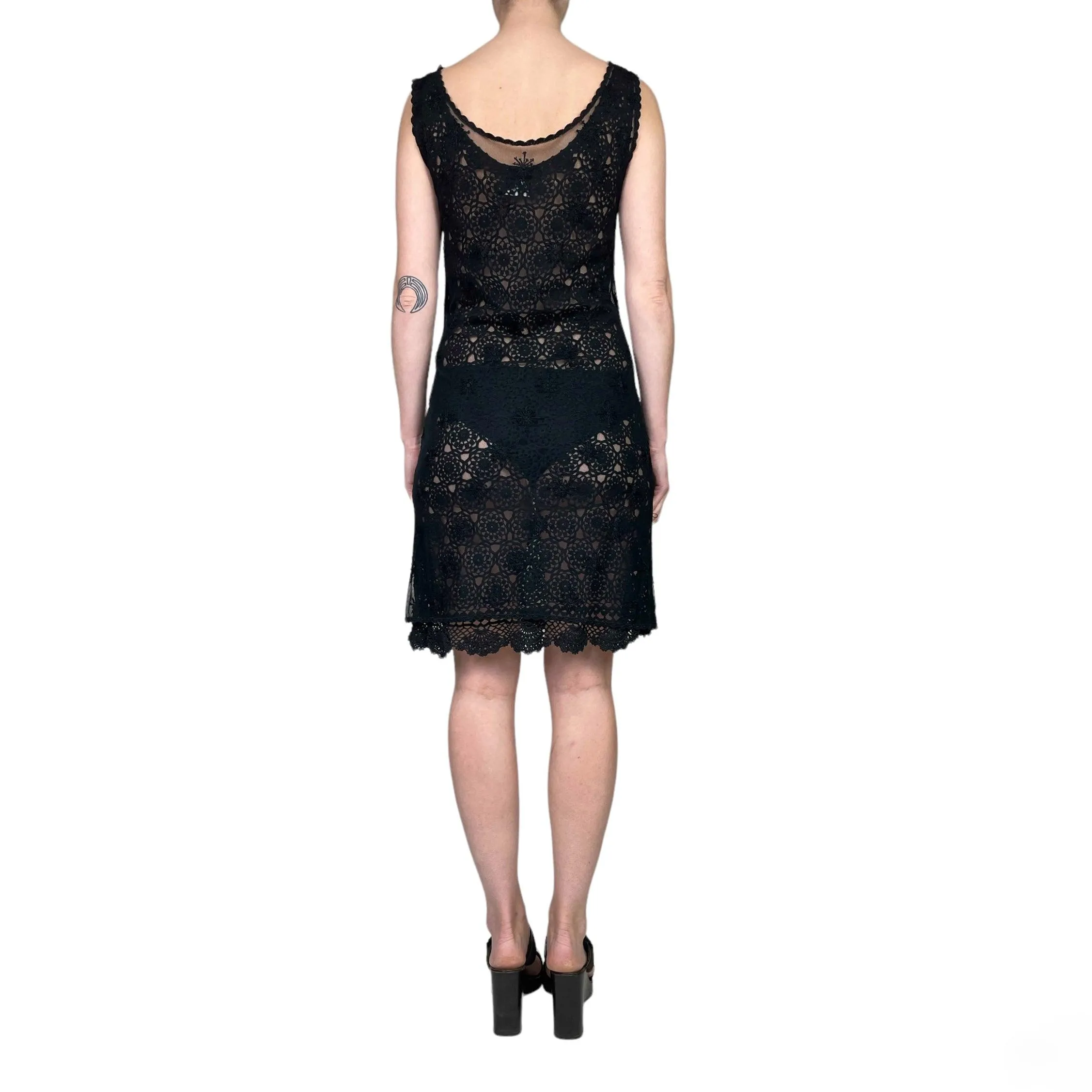 Moschino crochet mesh dress