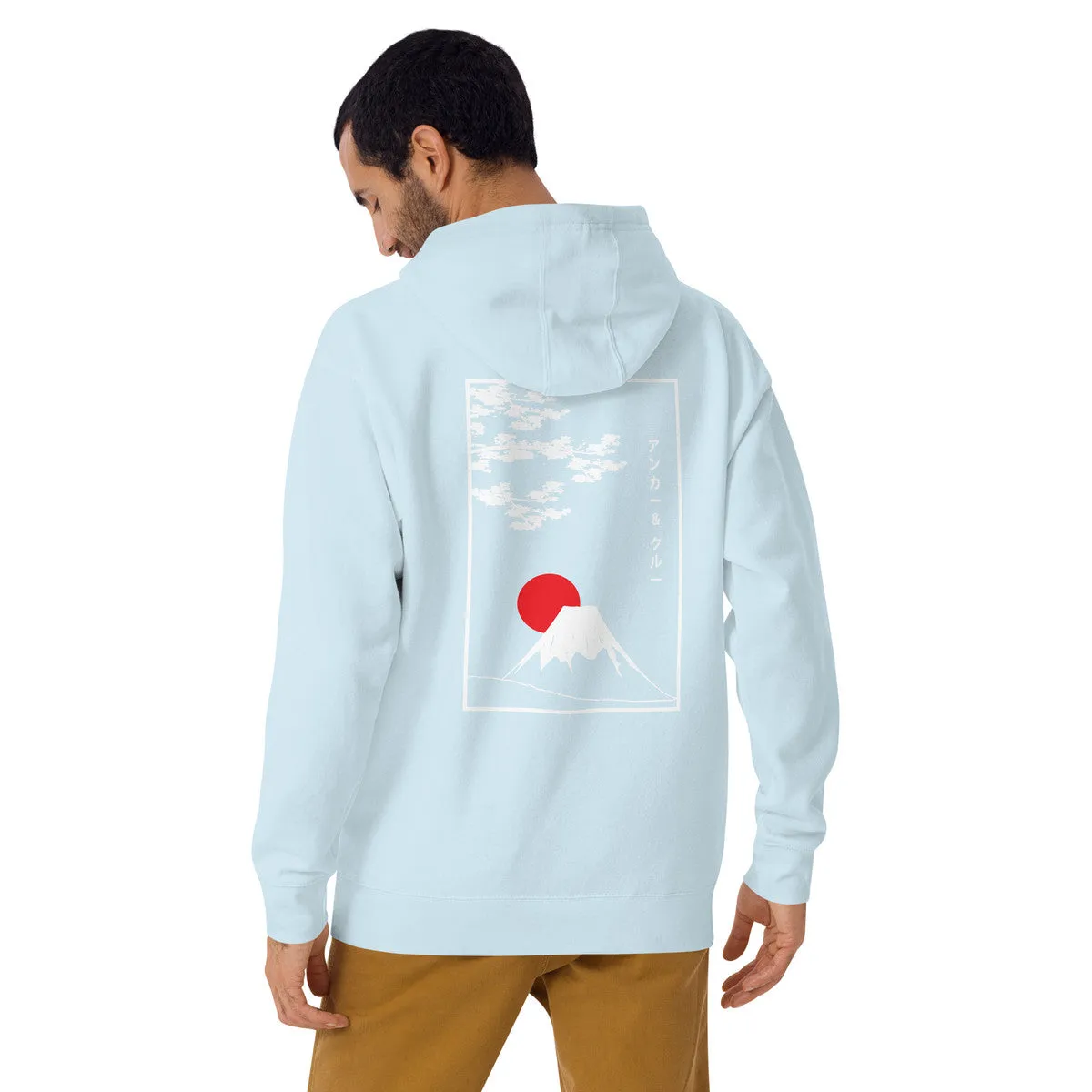 Mount Fuji Landmark Cotton Blend Hoodie