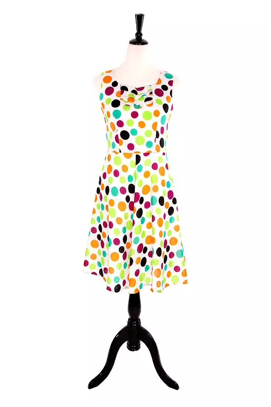 Multi Polka Dot Dress