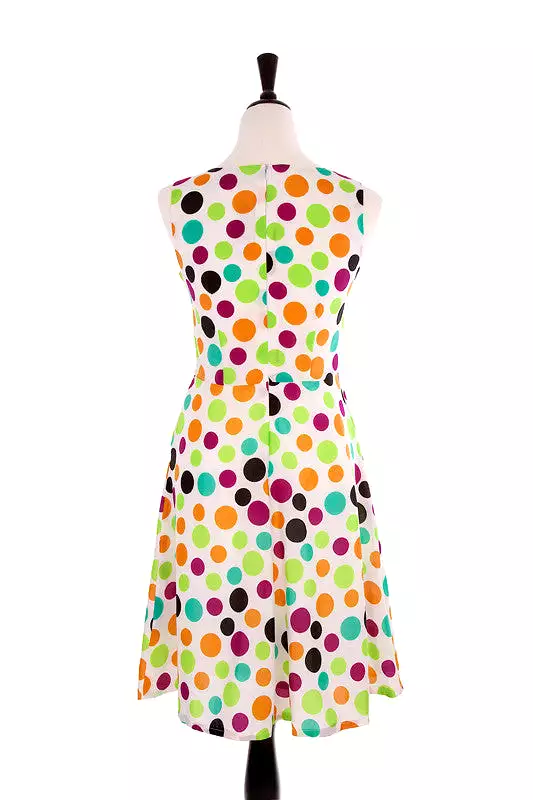 Multi Polka Dot Dress