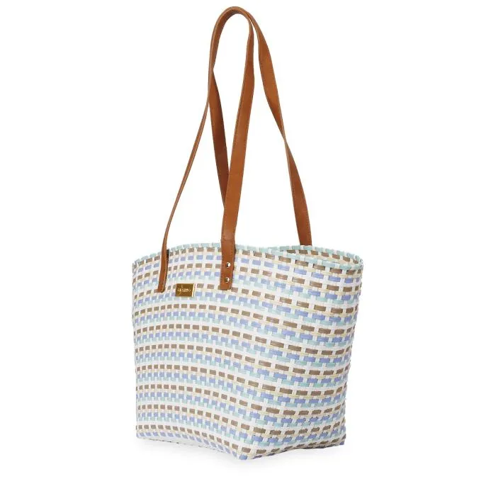 MULTICOLOURED STRAW BAG FOR WOMAN ROOKS