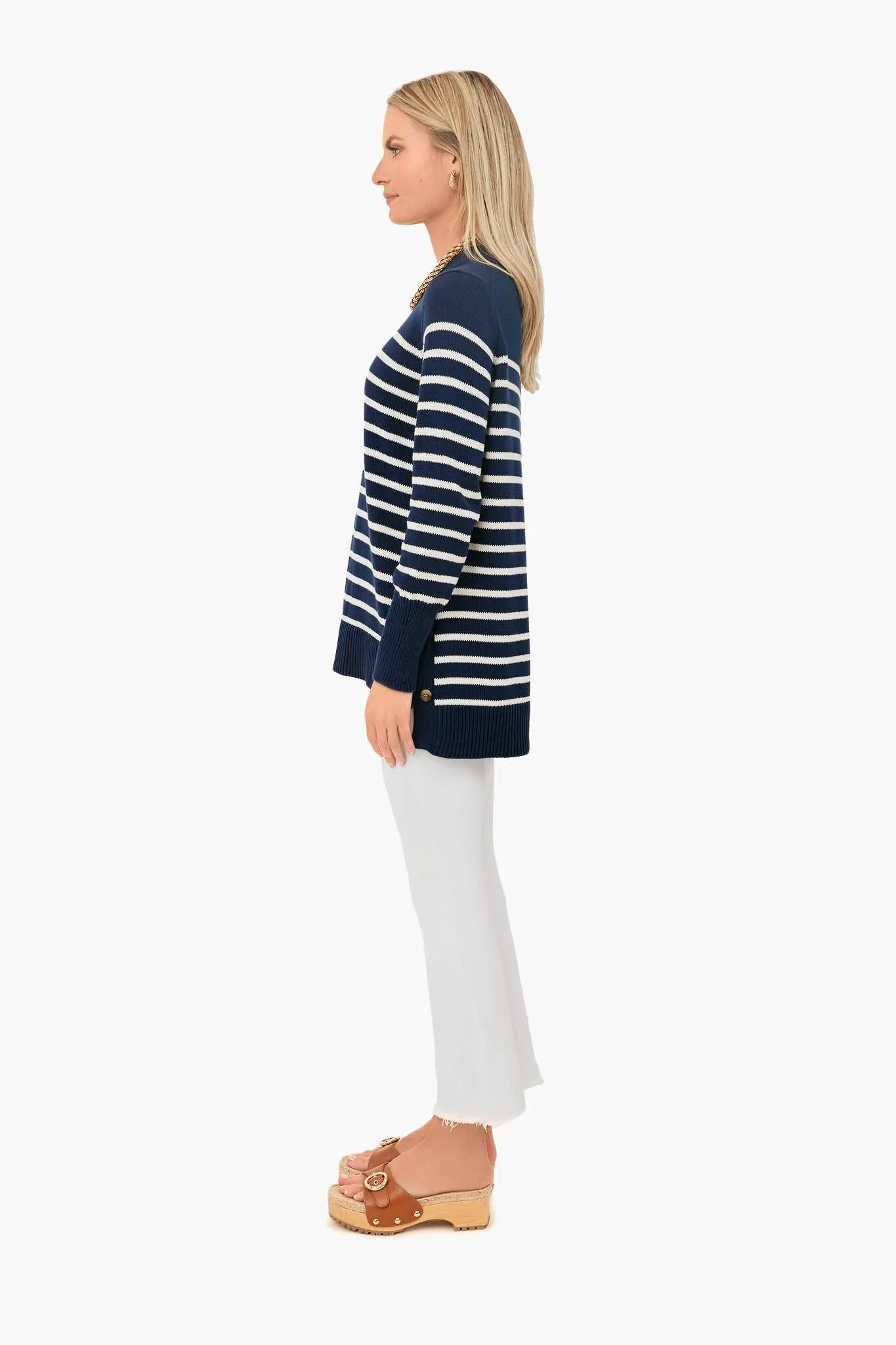 Navy Stripe Bar Harbor Sweater