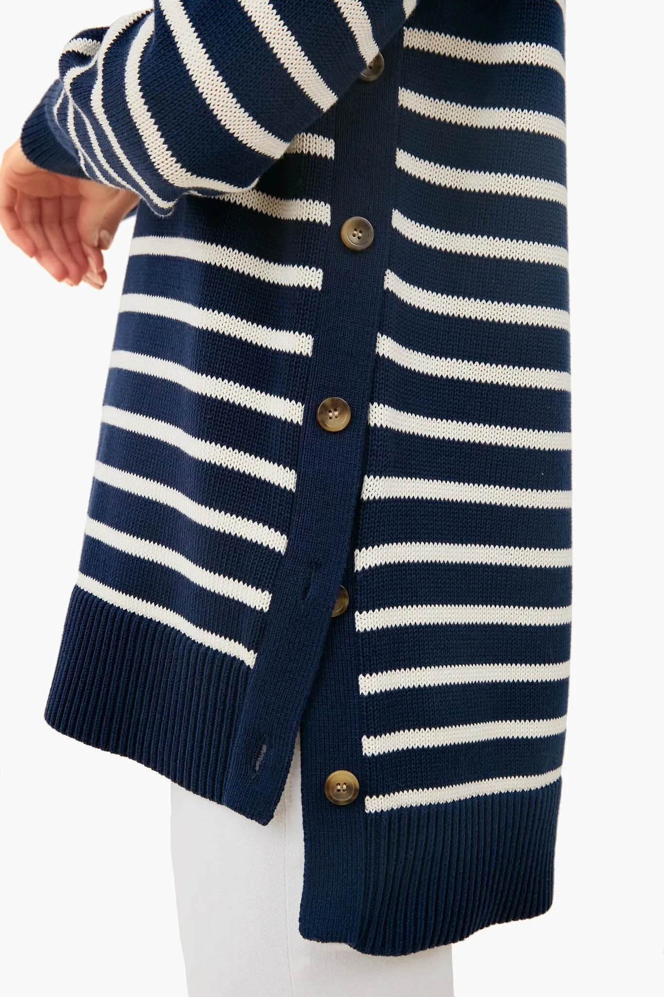 Navy Stripe Bar Harbor Sweater