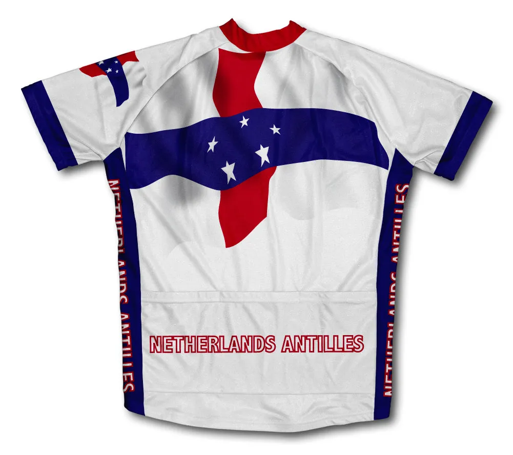 Netherland Antilles Flag Cycling Jersey for Men and Women