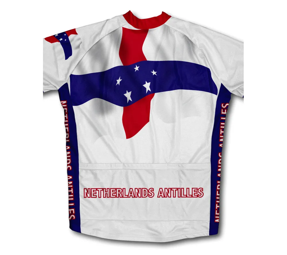 Netherland Antilles Flag Cycling Jersey for Men and Women