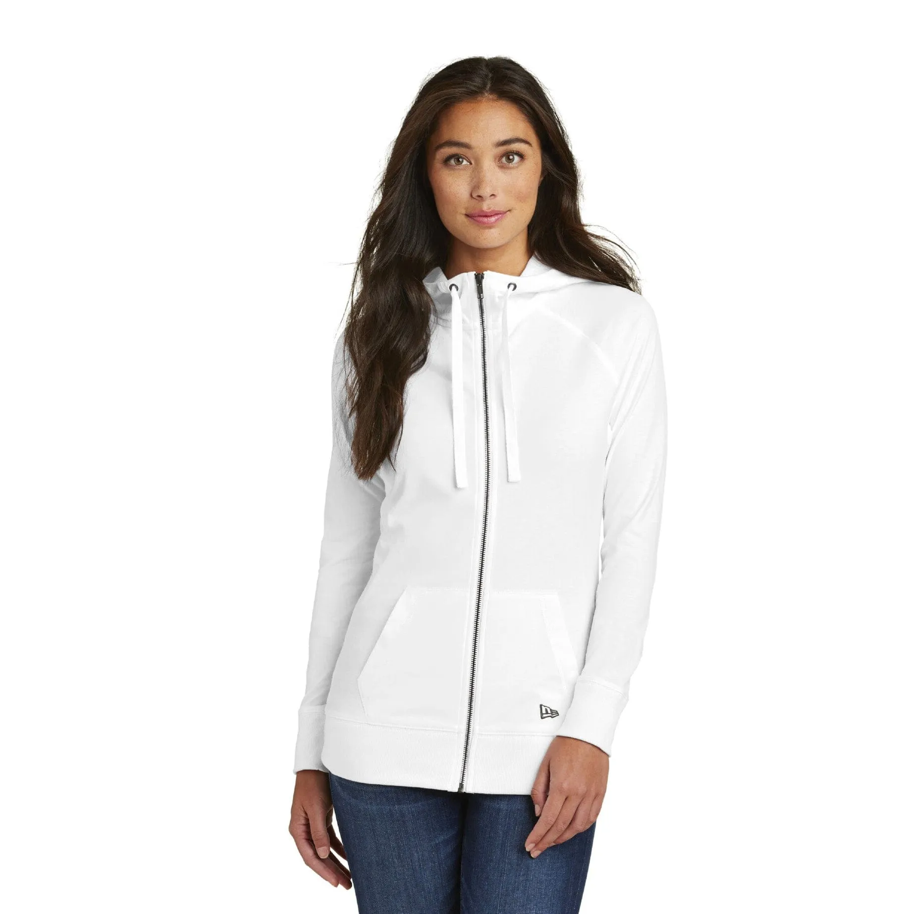 New Era Ladies Sueded Cotton Full-Zip Hoodie