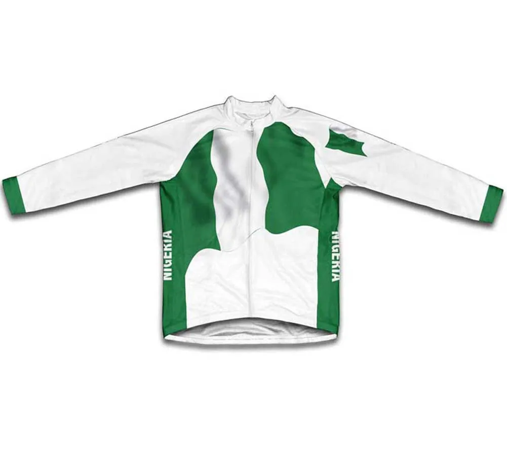 Nigeria Flag Cycling Jersey for Men and Women