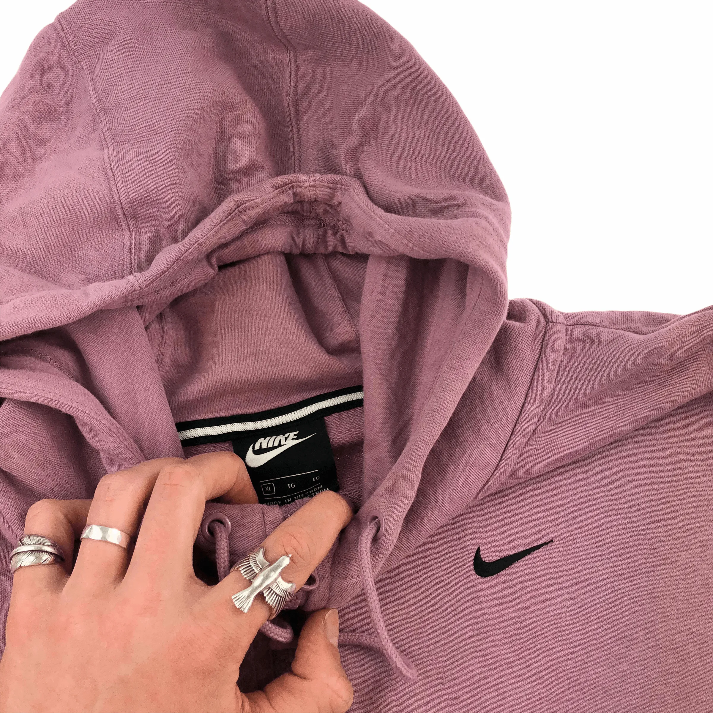 Nike tapered logo zip hoodie size XL