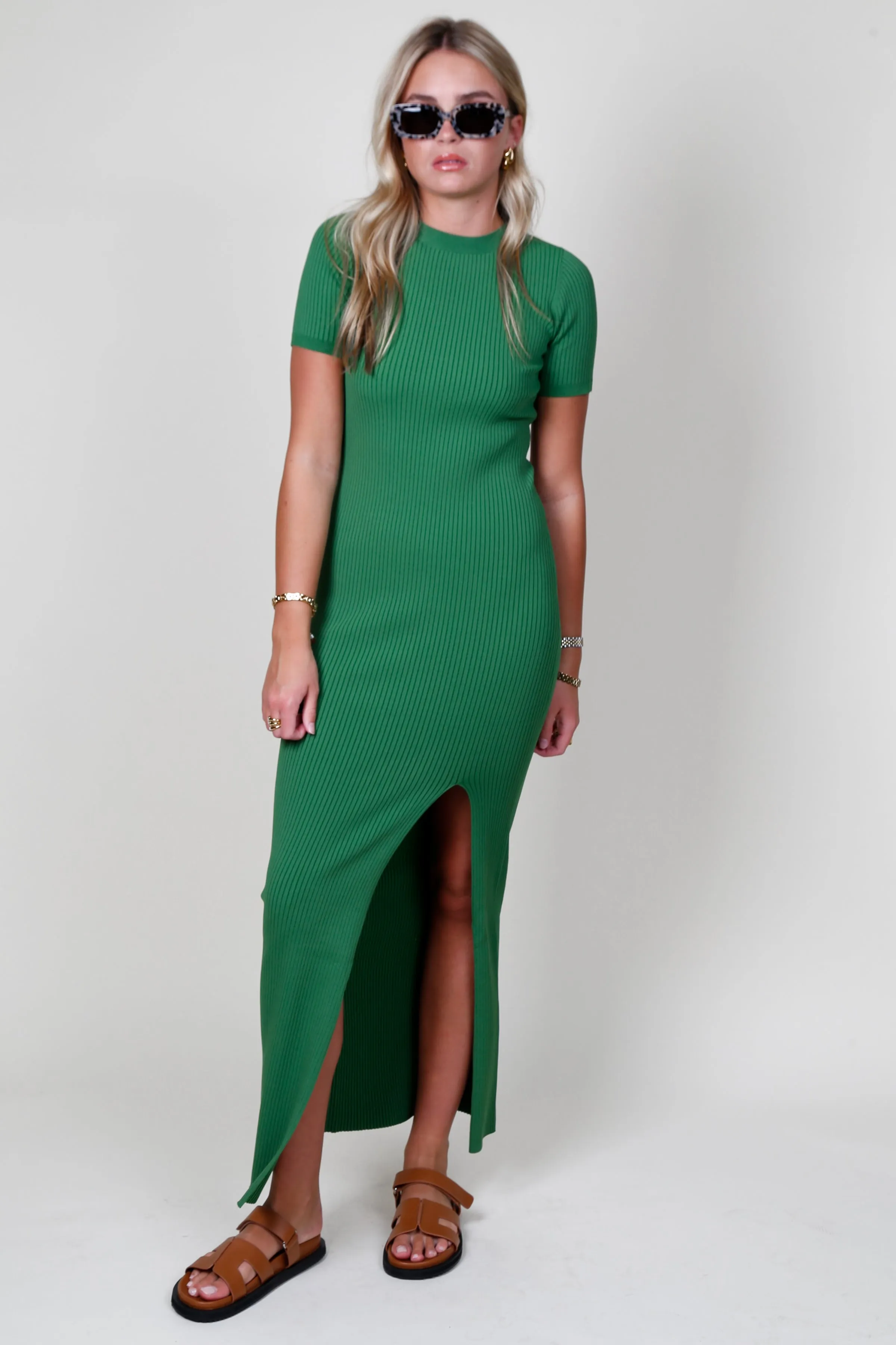 NONCHALANT | Knox Dress - Deep Artichoke