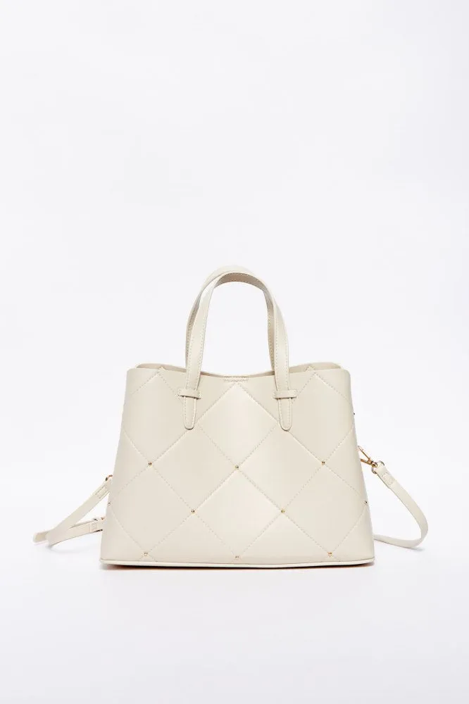 Office Stud Bag - Beige