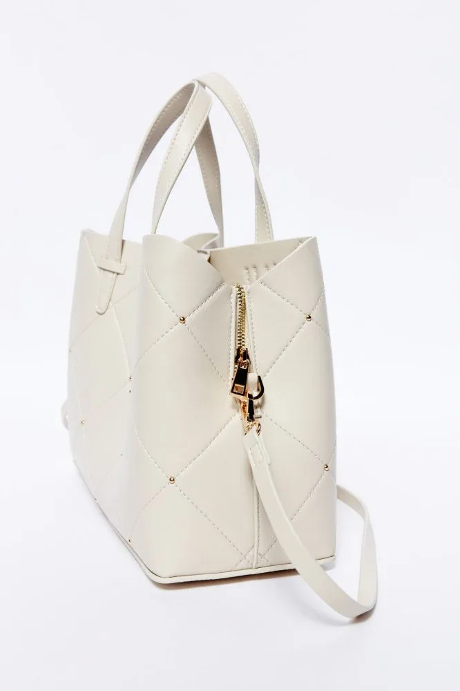 Office Stud Bag - Beige