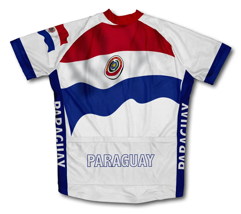 Paraguay Flag Cycling Jersey for Men and Women