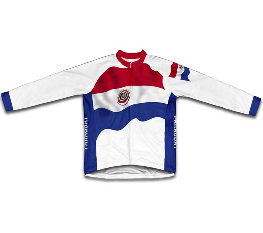 Paraguay Flag Cycling Jersey for Men and Women