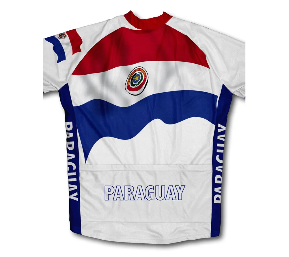 Paraguay Flag Cycling Jersey for Men and Women