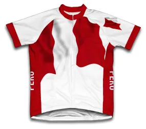 Peru Flag Cycling Jersey for Men and Women