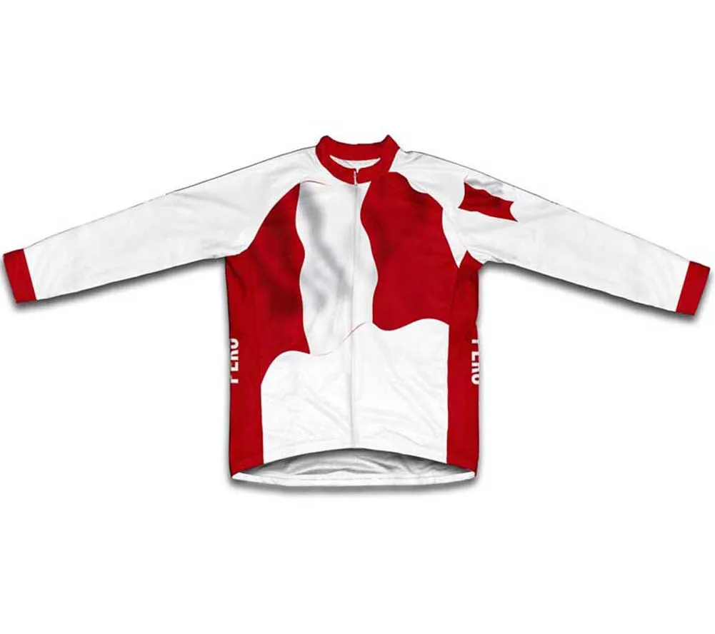 Peru Flag Cycling Jersey for Men and Women