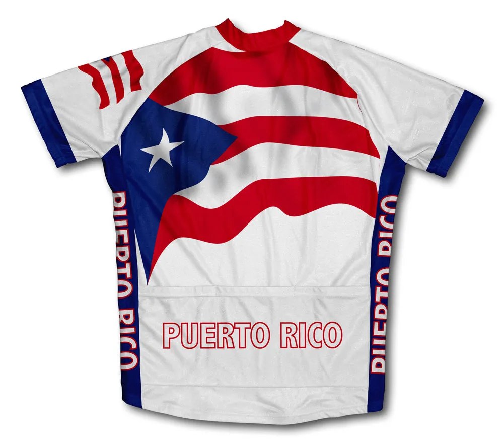 Puerto Rico Flag Cycling Jersey for Men and Women