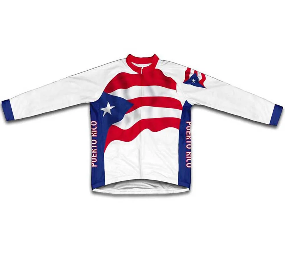 Puerto Rico Flag Cycling Jersey for Men and Women