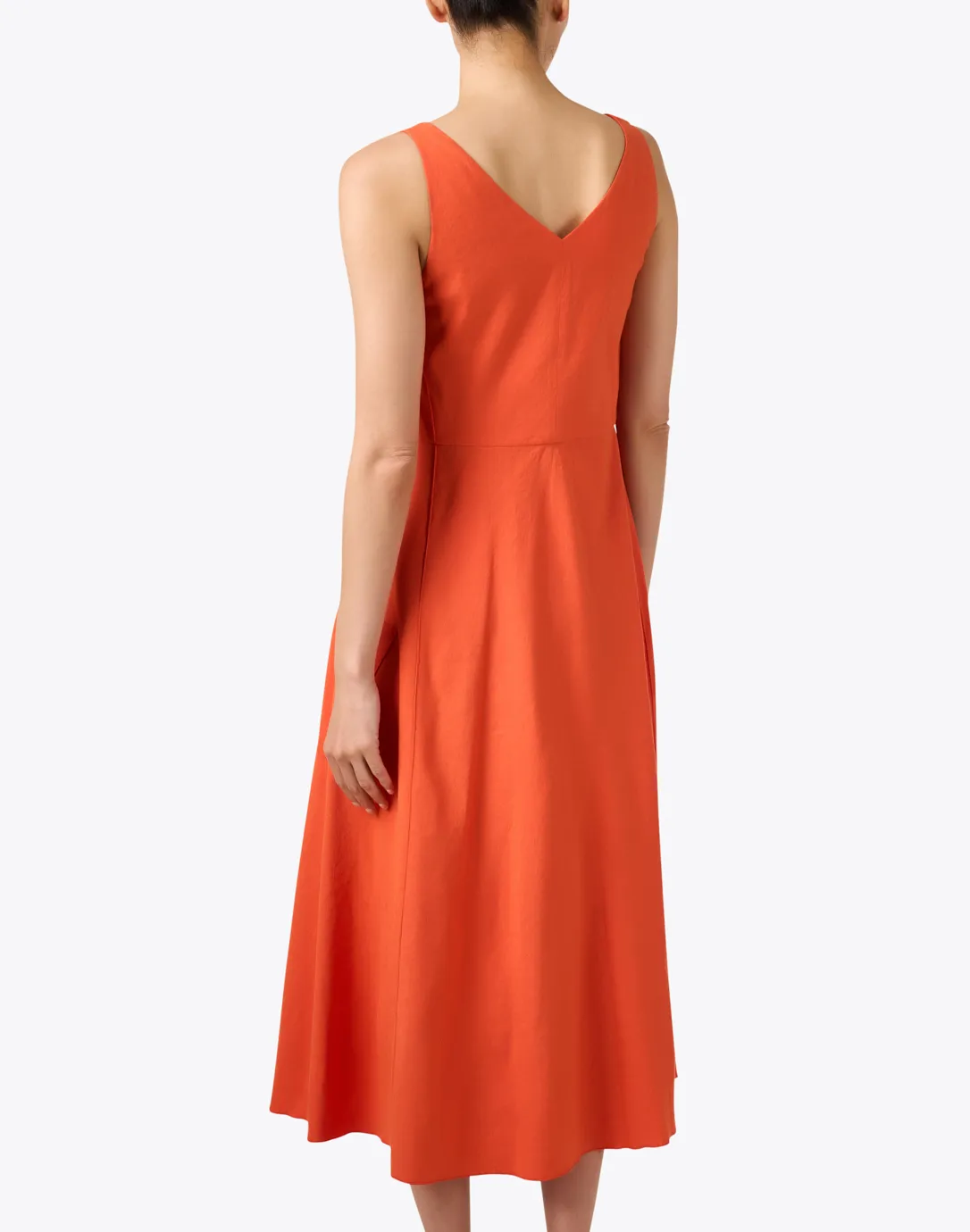 Ruby Orange Midi Dress