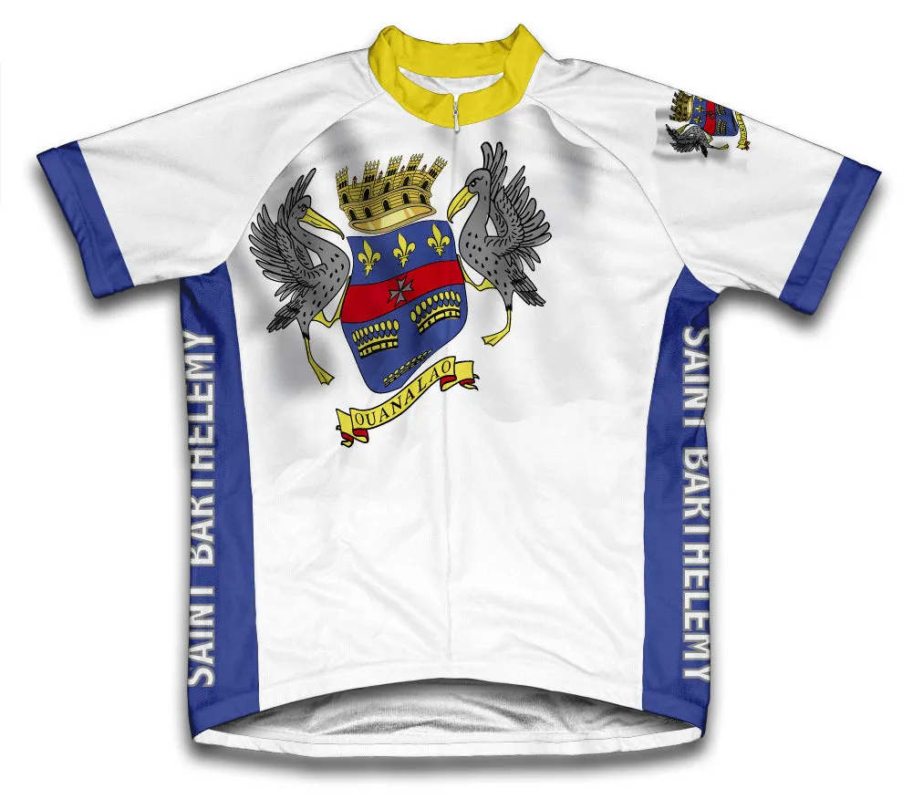 Saint Barthelemy Flag Cycling Jersey for Men and Women