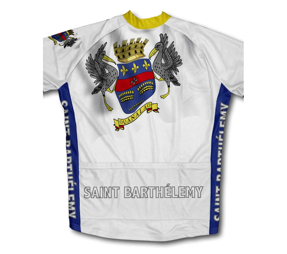 Saint Barthelemy Flag Cycling Jersey for Men and Women