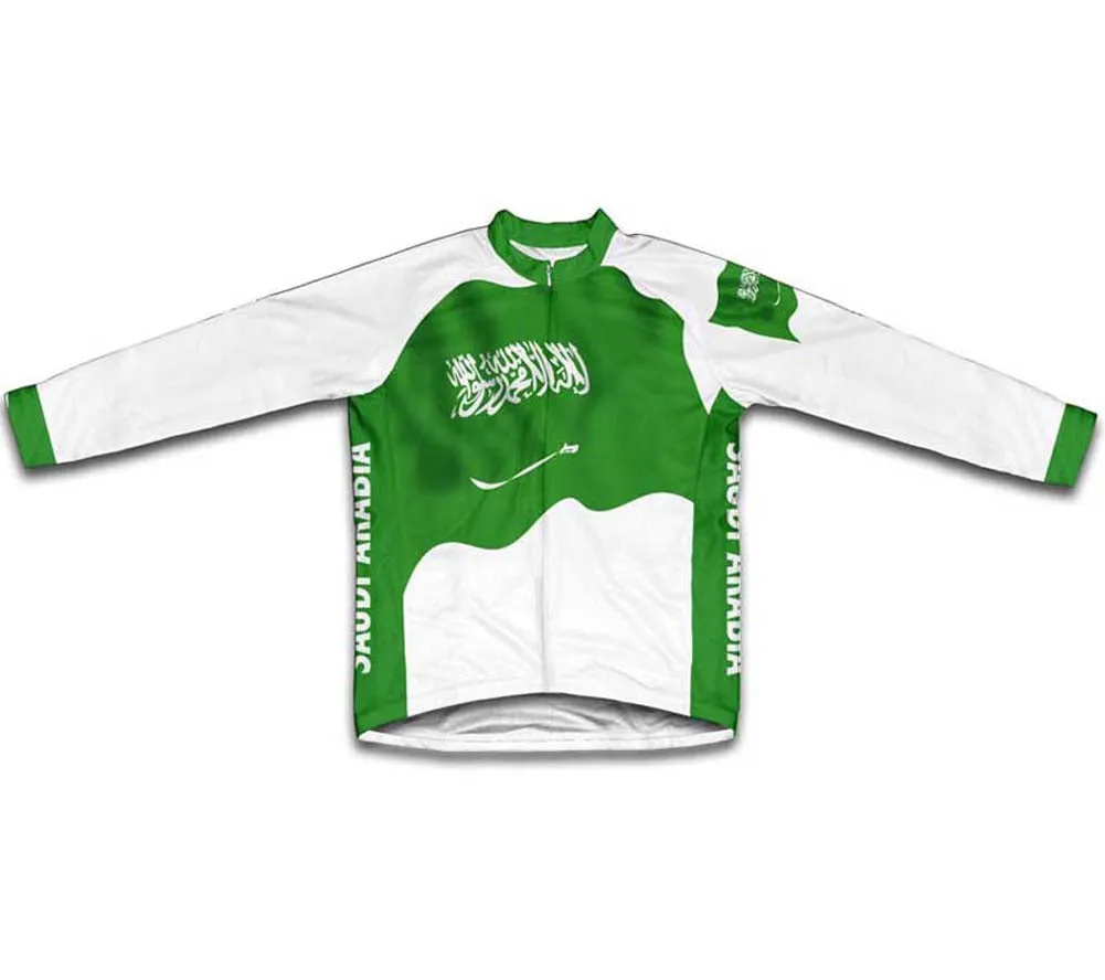 Saudi Arabia Flag Cycling Jersey for Men and Women