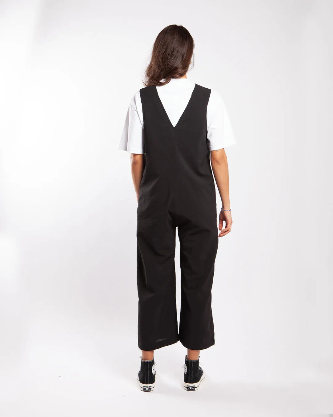 Snow Peak Pe Light Poplin Overalls Black