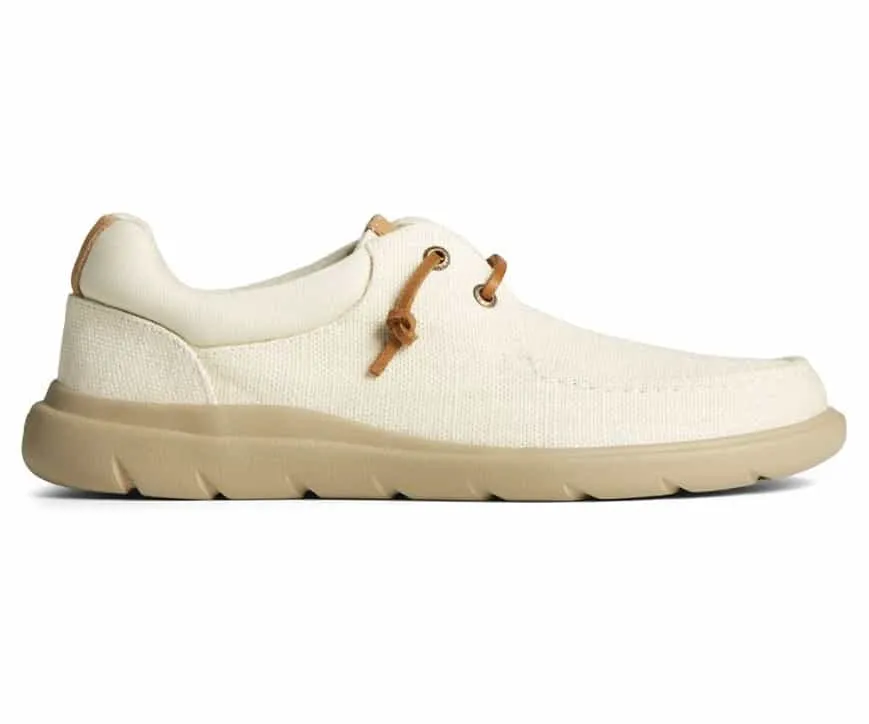 Sperry Men’s Captain’s Moc Hemp Slip On Shoes – Bone