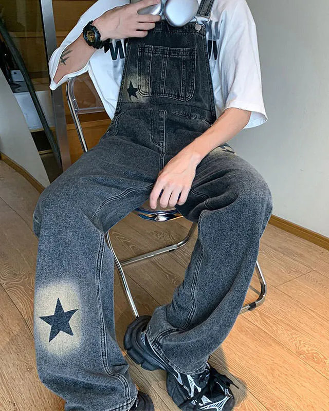 Star Girl Denim Overalls