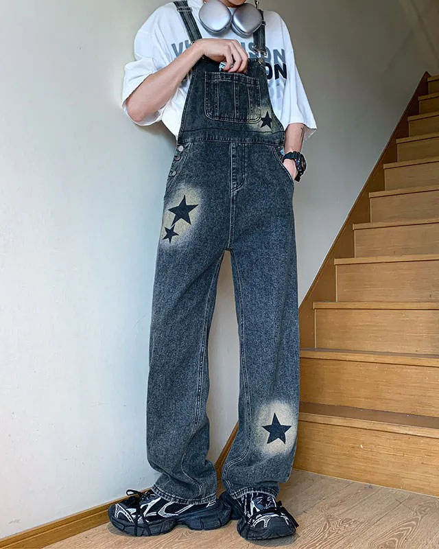 Star Girl Denim Overalls