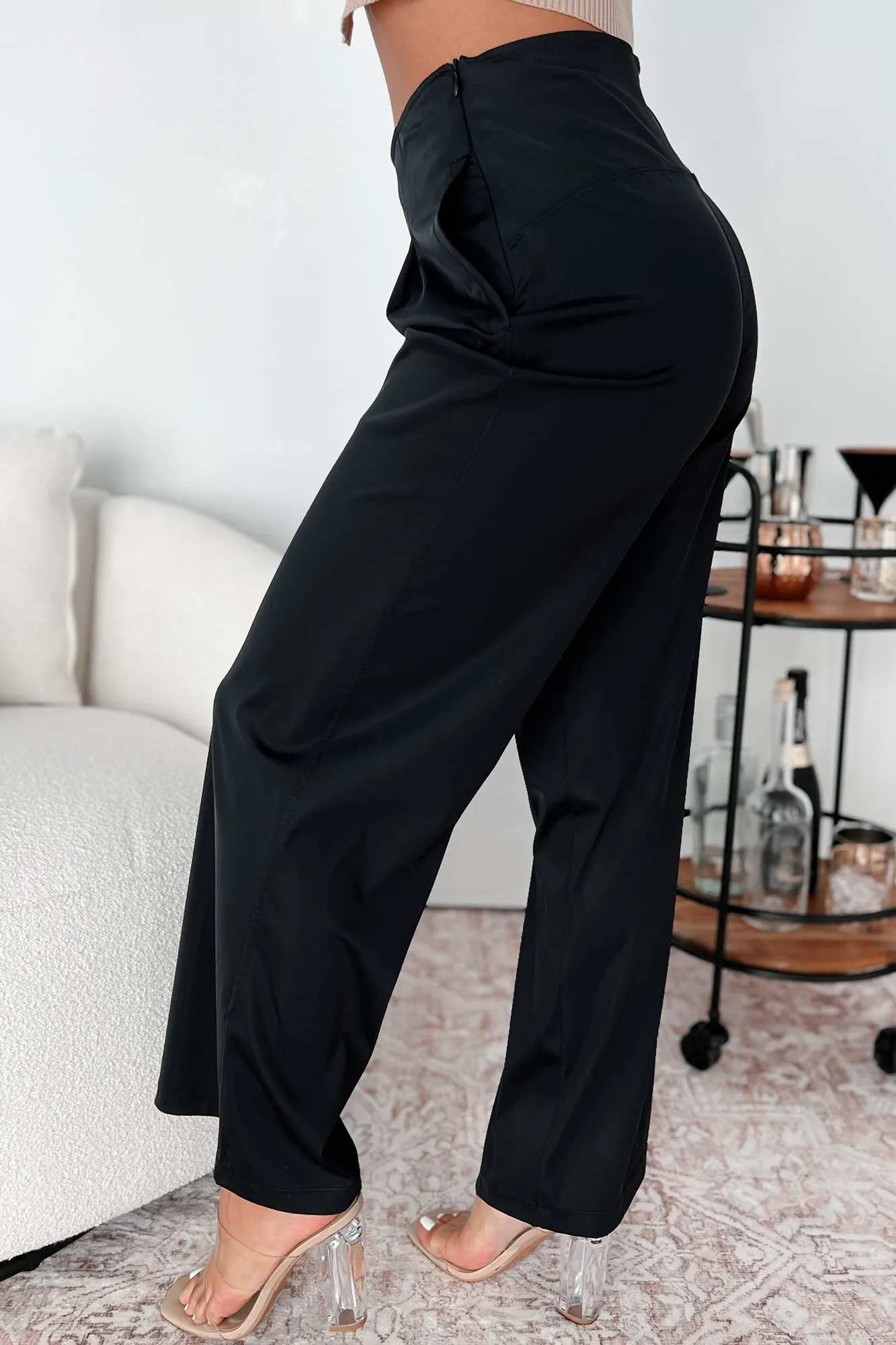 Stronger Every Day Mono B Flexflow Wide Leg Pants (Black)