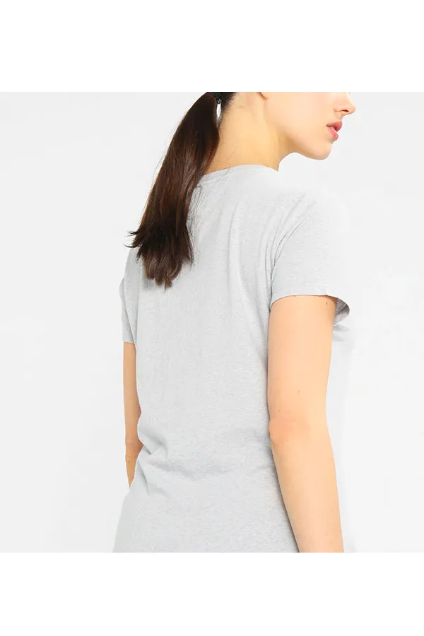 Tommy Hilfiger Women S/S Logo Tee Grey