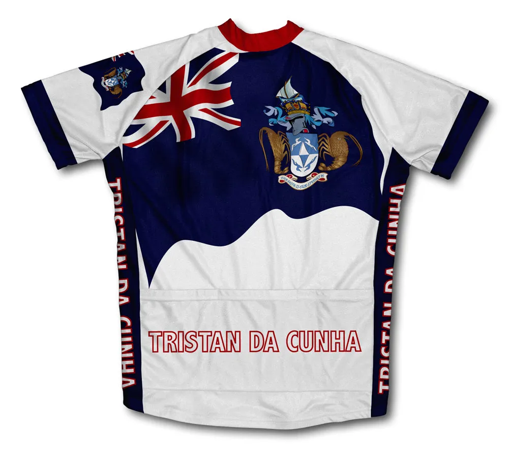 Tristan Da Cunha Flag Cycling Jersey for Men and Women