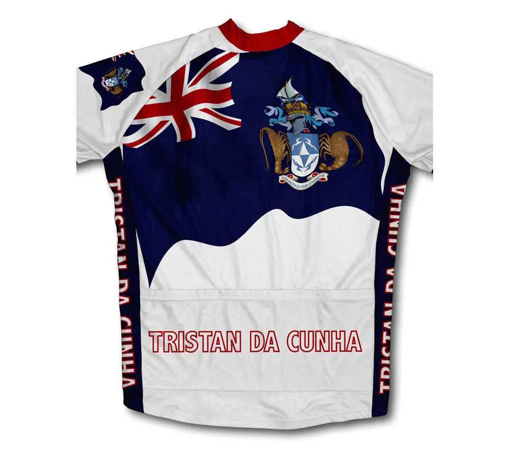 Tristan Da Cunha Flag Cycling Jersey for Men and Women