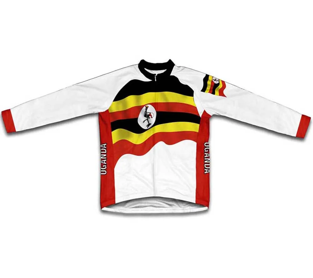 Uganda Flag Cycling Jersey for Men and Women