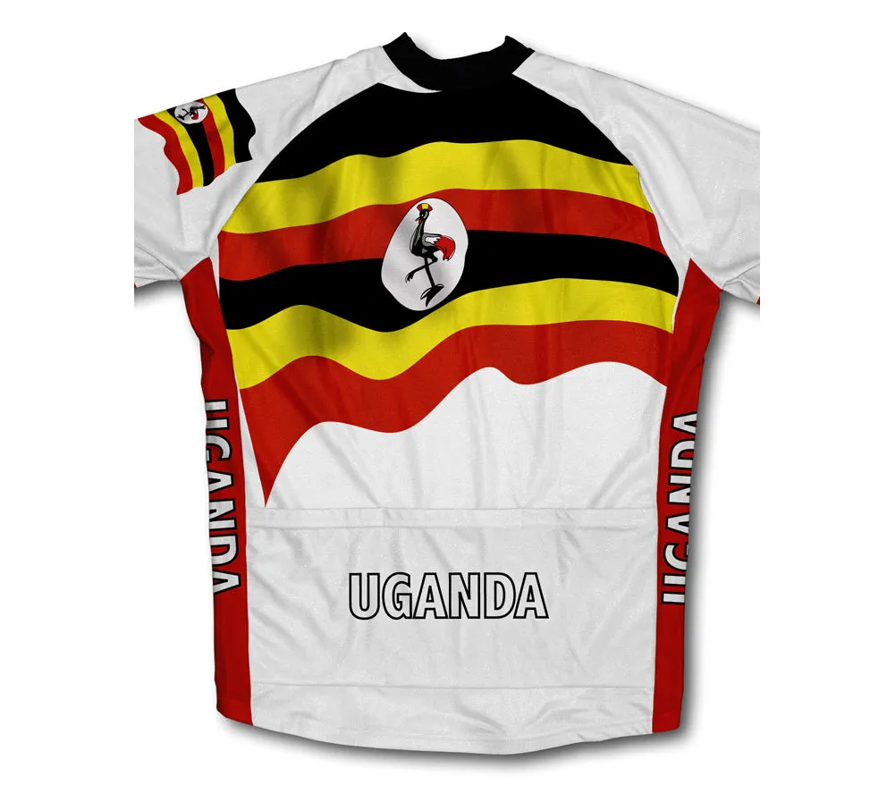 Uganda Flag Cycling Jersey for Men and Women