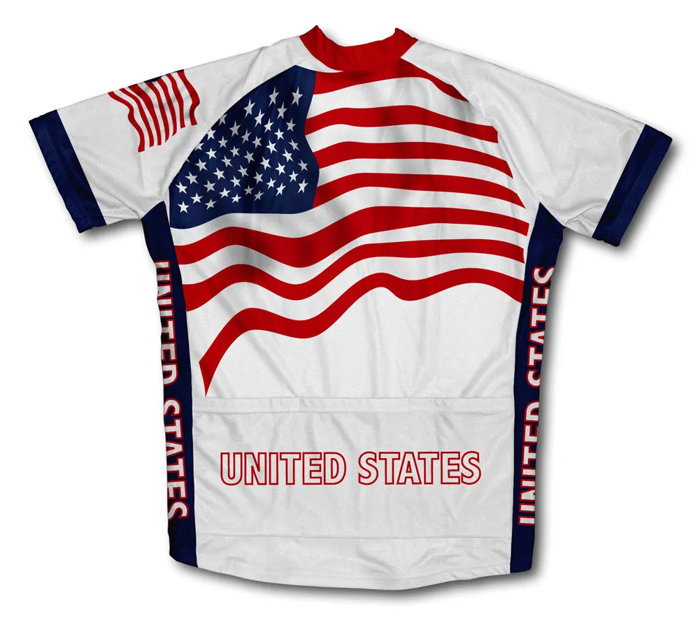 United States Flag Cycling Jersey for Men and Women